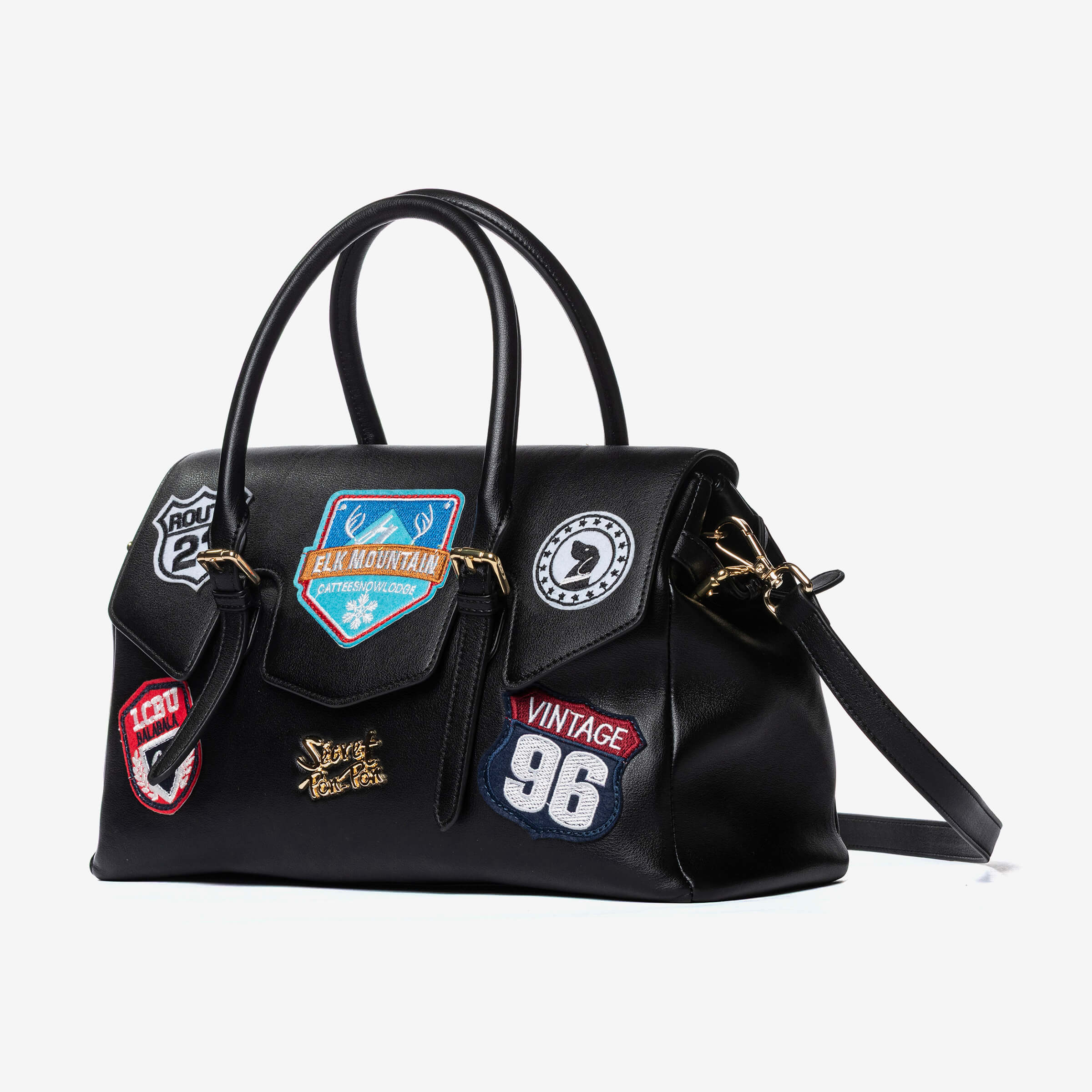 Luisita Medium Patch Black