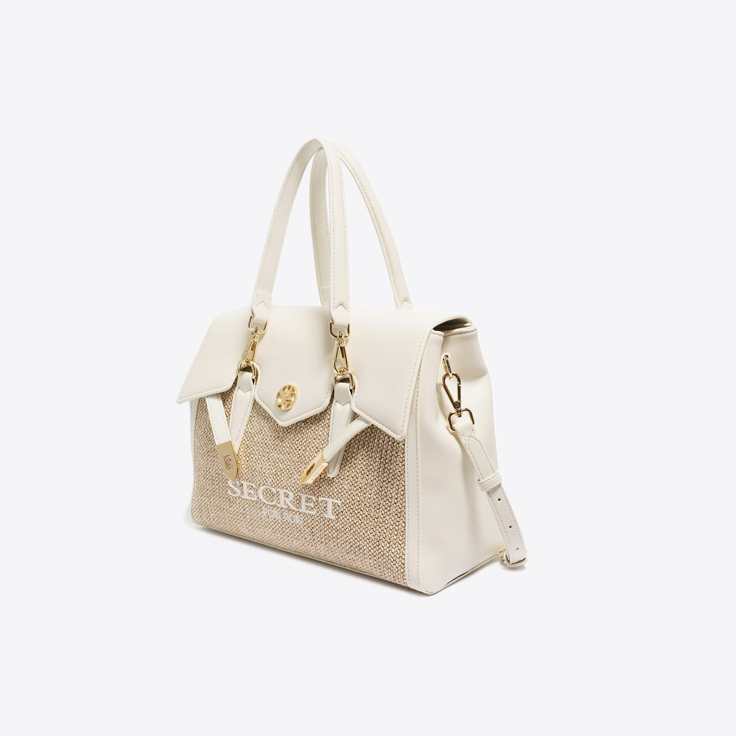 Quiny straw medium white